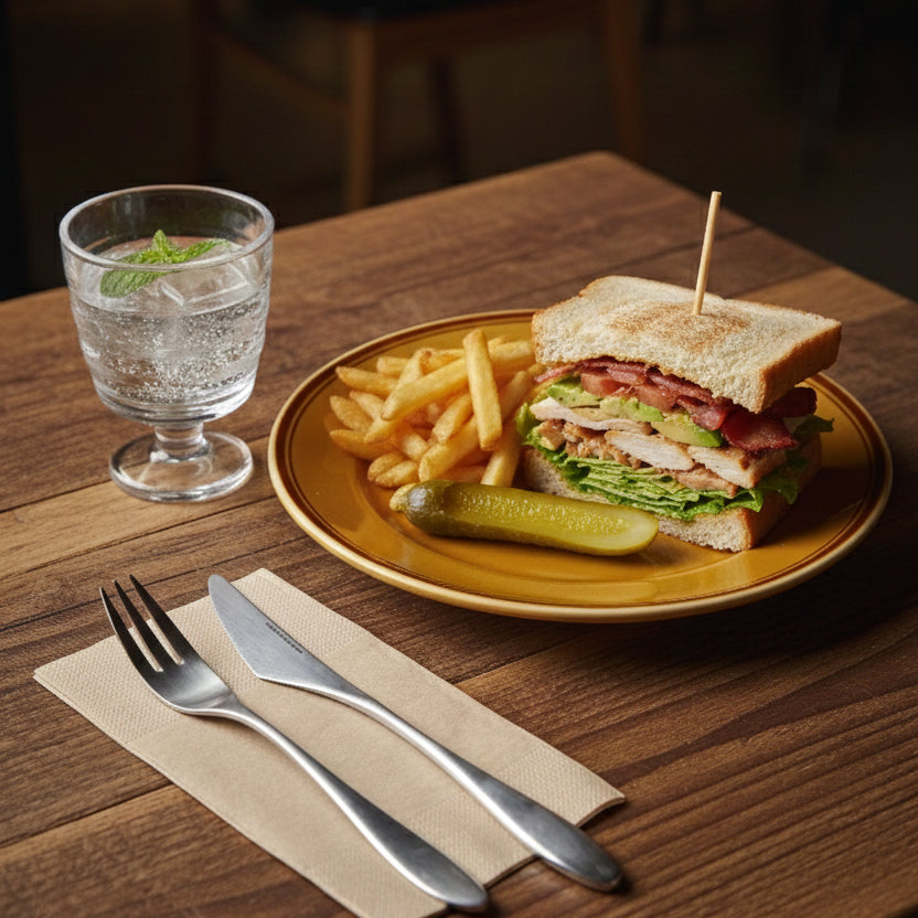 カフェ風のアンバーカラーのプレート｜デザインショップ oh